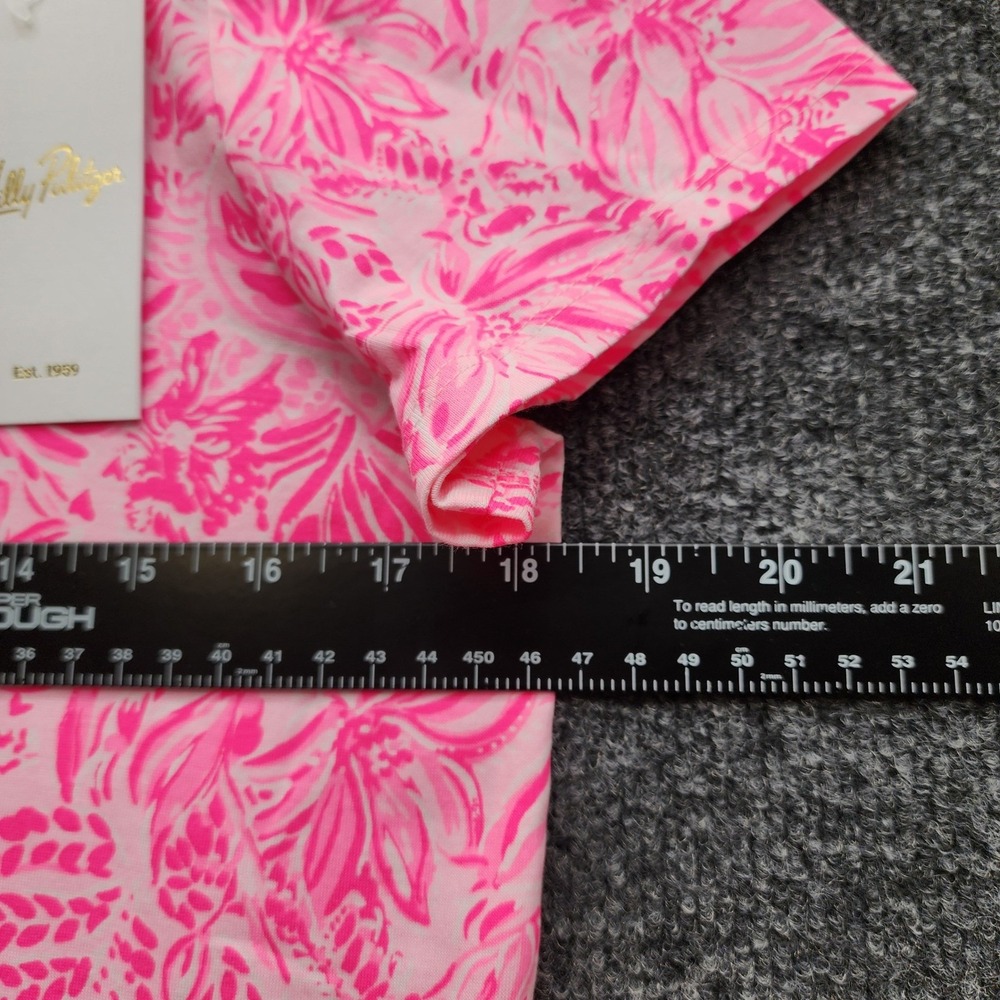 NWT Lilly Pulitzer Geanna Tiered Cotton Floral Midi Dress Pink Blossom Size M - Picture 3 of 10